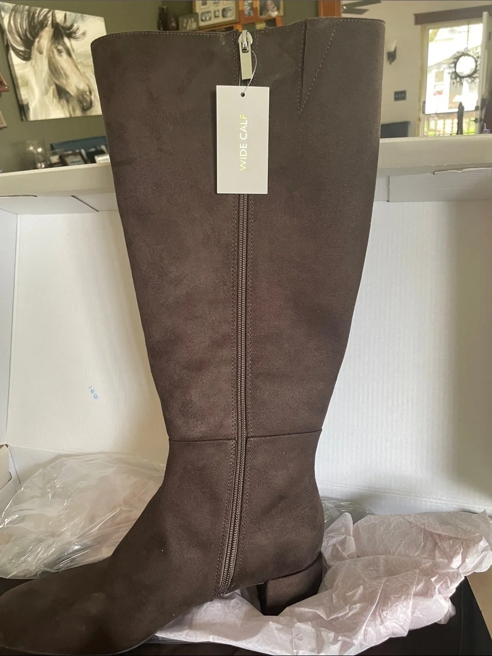 Bandolino Dark Brown Over-the-Knee Suede Boots